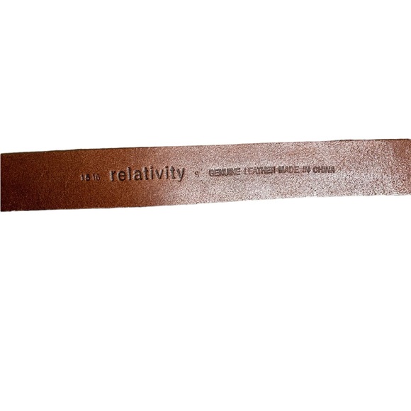 Steve Madden Brown Leather Belt Size Small - Picture 4 of 6